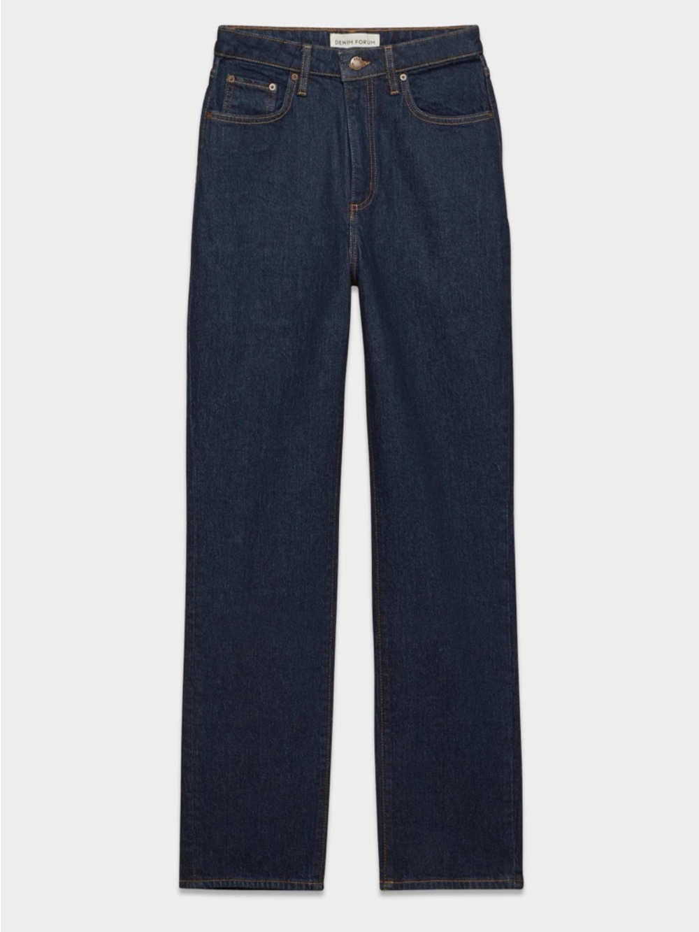 Denim Rowan Super High Rise Dark Blue Straight-Leg Jean